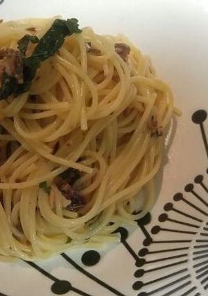 さっぱり手軽なサバの和風パスタ-レシピのメイン写真