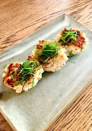 鶏胸ひき肉のマヨ中華つくね 安楽ちん！-レシピのメイン写真