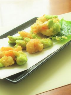 〖 海老とそら豆のかき揚げ 〗-レシピのメイン写真