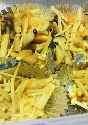 えのきと揚げ豆腐のカレー風炒め-レシピのメイン写真