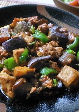 麻婆ナス＆豆腐でボリューム満点！-レシピのメイン写真