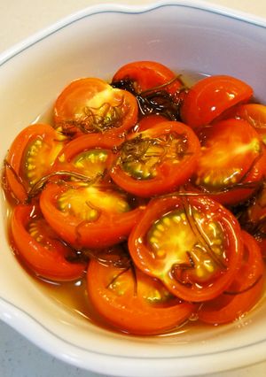 刻み昆布とミディトマトの酢の物-レシピのメイン写真