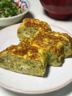 青のりたっぷり♡しらす入り卵焼き-レシピのメイン写真