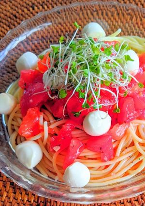 ケッカソースの冷製パスタ-レシピのメイン写真