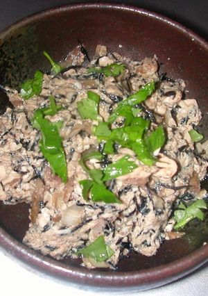 ひじき＆卵入り炒り豆腐風-レシピのメイン写真