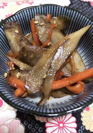 簡単 フライパンdeきんぴらごぼう-レシピのメイン写真