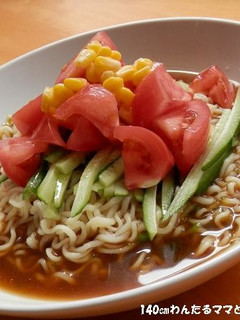 簡単★すりおろしきゅうりの冷やしラーメン-レシピのメイン写真