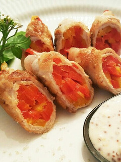 綺麗になれちゃう『パプリカの豚肉巻き』-レシピのメイン写真