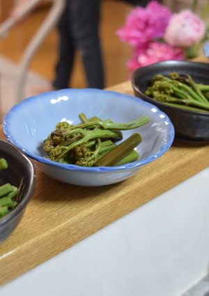 簡単ワラビのアク抜き＆お浸し-レシピのメイン写真