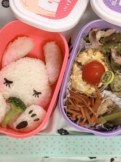 ねむねむうさぎさん弁当-レシピのメイン写真