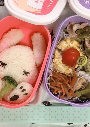 ねむねむうさぎさん弁当-レシピのメイン写真
