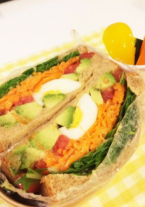 朝ごはんやランチに！簡単ヘルシーサンド-レシピのメイン写真