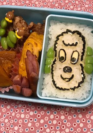 わんわん「いないいないばあ」キャラ弁-レシピのメイン写真