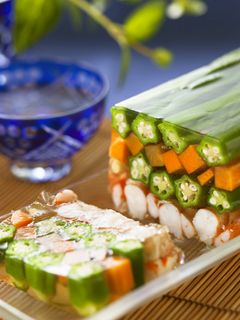 夏野菜と海老の和風テリーヌ-レシピのメイン写真
