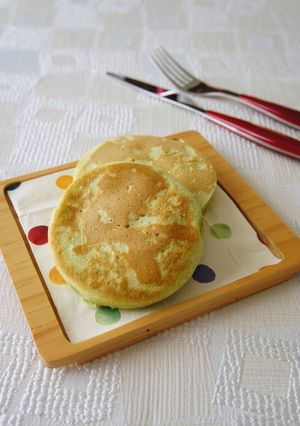 栄養満点！青汁パンケーキでスクスク♪-レシピのメイン写真