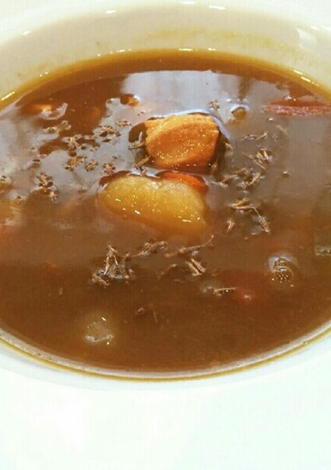 簡単♡お家の残りカレーをスープにしたやつ-レシピのメイン写真