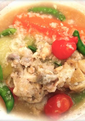 鶏手羽元で参鶏湯風ホロホロ塩炊き-レシピのメイン写真