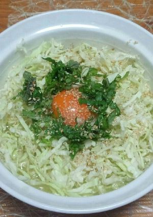 キャベツたっぷり冷やし塩ラーメン　簡単-レシピのメイン写真