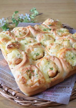 ハムマヨチーズのちぎりパン♪-レシピのメイン写真