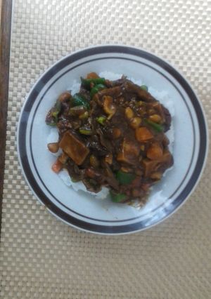 高野豆腐とサラダ豆5種入り手抜きカレー-レシピのメイン写真