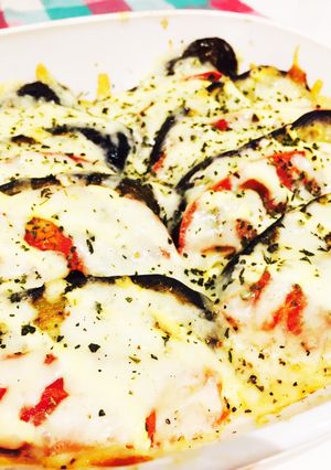 本格簡単！なすとトマトのバジルチーズ焼き-レシピのメイン写真