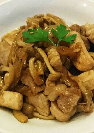 豚肉としめじの中華炒め-レシピのメイン写真
