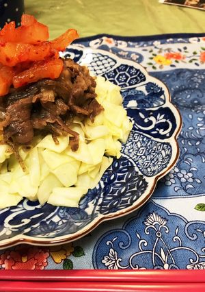 牛丼の残りで牛肉キャベツ丼アレンジ-レシピのメイン写真