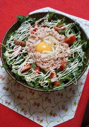 お野菜嫌いも暑さも克服！おうどんサラダ♪-レシピのメイン写真
