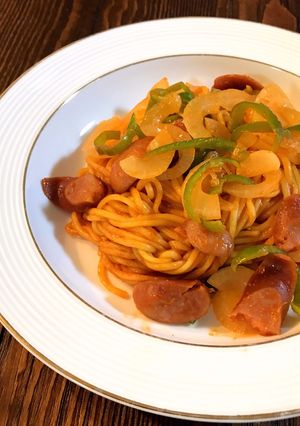 レンジで5分！焼きそばdeナポリタン♡-レシピのメイン写真