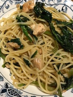 ツナとほうれん草の和風パスタ-レシピのメイン写真
