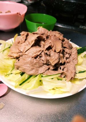 麺つゆで簡単!肉サラダ♪-レシピのメイン写真