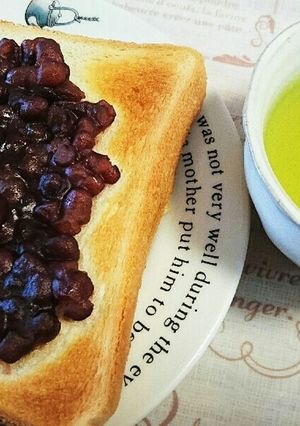 ☆すぐできる☆あずきあんのトースト-レシピのメイン写真