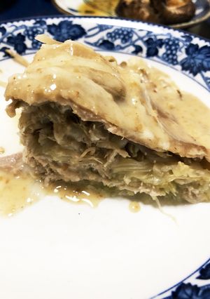 重ねるだけ！白菜と豚肉の蒸物-レシピのメイン写真