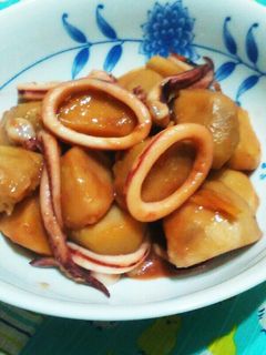 里いもとイカの煮物-レシピのメイン写真