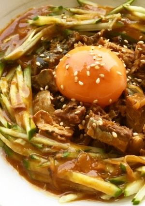 時短☆サバの味噌煮缶詰でユッケ風☆-レシピのメイン写真