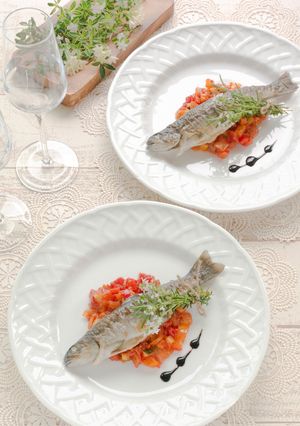 岩魚のポワレ ラタトゥイユソース-レシピのメイン写真