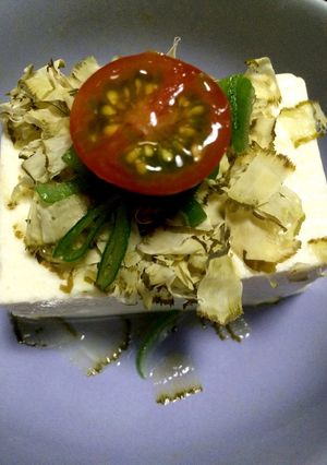 削り昆布たっぷり冷奴-レシピのメイン写真