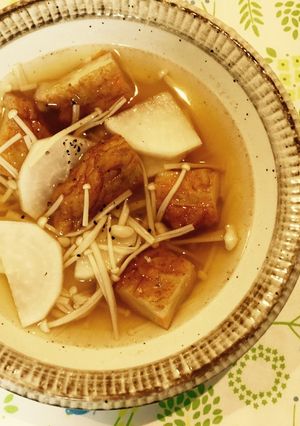 簡単♪薩摩揚げと大根の生姜甘ぽん酢スープ-レシピのメイン写真