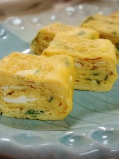 爽やか♬青じそと干しえびの玉子焼き-レシピのメイン写真