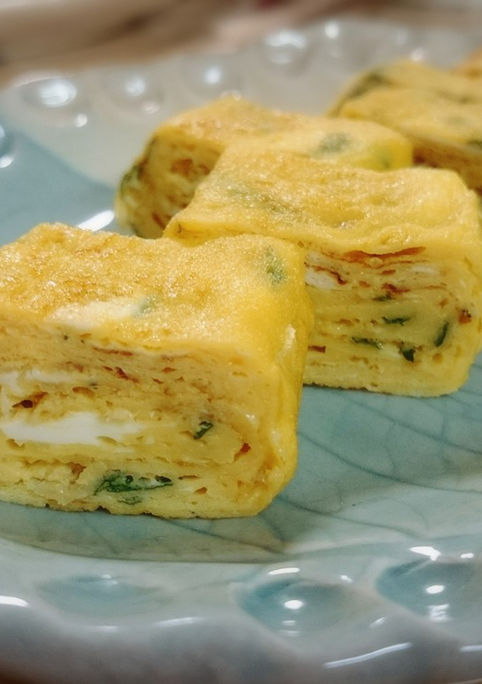爽やか♬青じそと干しえびの玉子焼き-レシピのメイン写真