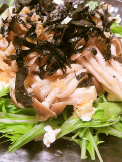 めんつゆで☆水菜と豆腐のサラダ-レシピのメイン写真