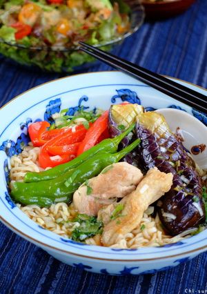 夏野菜たっぷり☆冷やし鶏南蛮ラーメン!-レシピのメイン写真