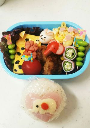 キャラ弁☆遠足☆動物園-レシピのメイン写真