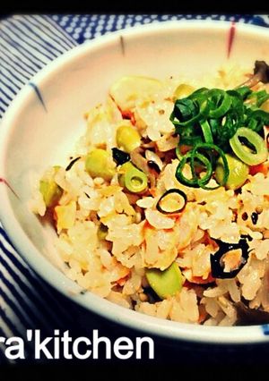 ☆うちのド定番！鮭と枝豆の炊き込みご飯☆-レシピのメイン写真