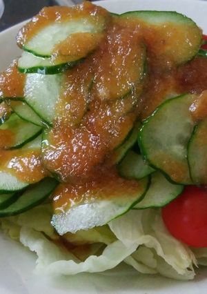 オイル少！簡単生玉ねぎドレッシング-レシピのメイン写真