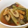 ☆男飯☆017 茄子獅子唐竹輪の煮浸し