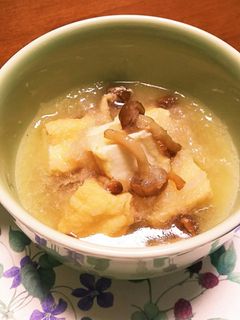 なめこと厚揚げの炊いたの【砂糖不使用】-レシピのメイン写真