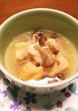 なめこと厚揚げの炊いたの【砂糖不使用】-レシピのメイン写真