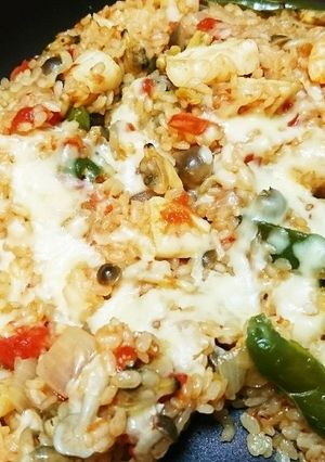 ほっとくだけ！簡単トマトパエリア！-レシピのメイン写真