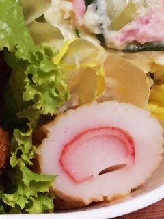 竹輪にカニカマin-レシピのメイン写真